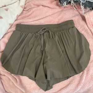Women's Olive Green Shorts